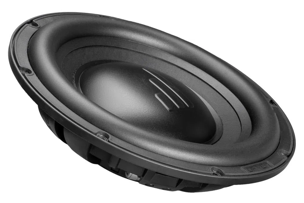 Option AIR-F8 D2 Subwoofer, 20cm, 2+2 Ohm, Doppel-Schwingspule, 200 Watt RMS, Flacher Subwoofer 8 Zoll