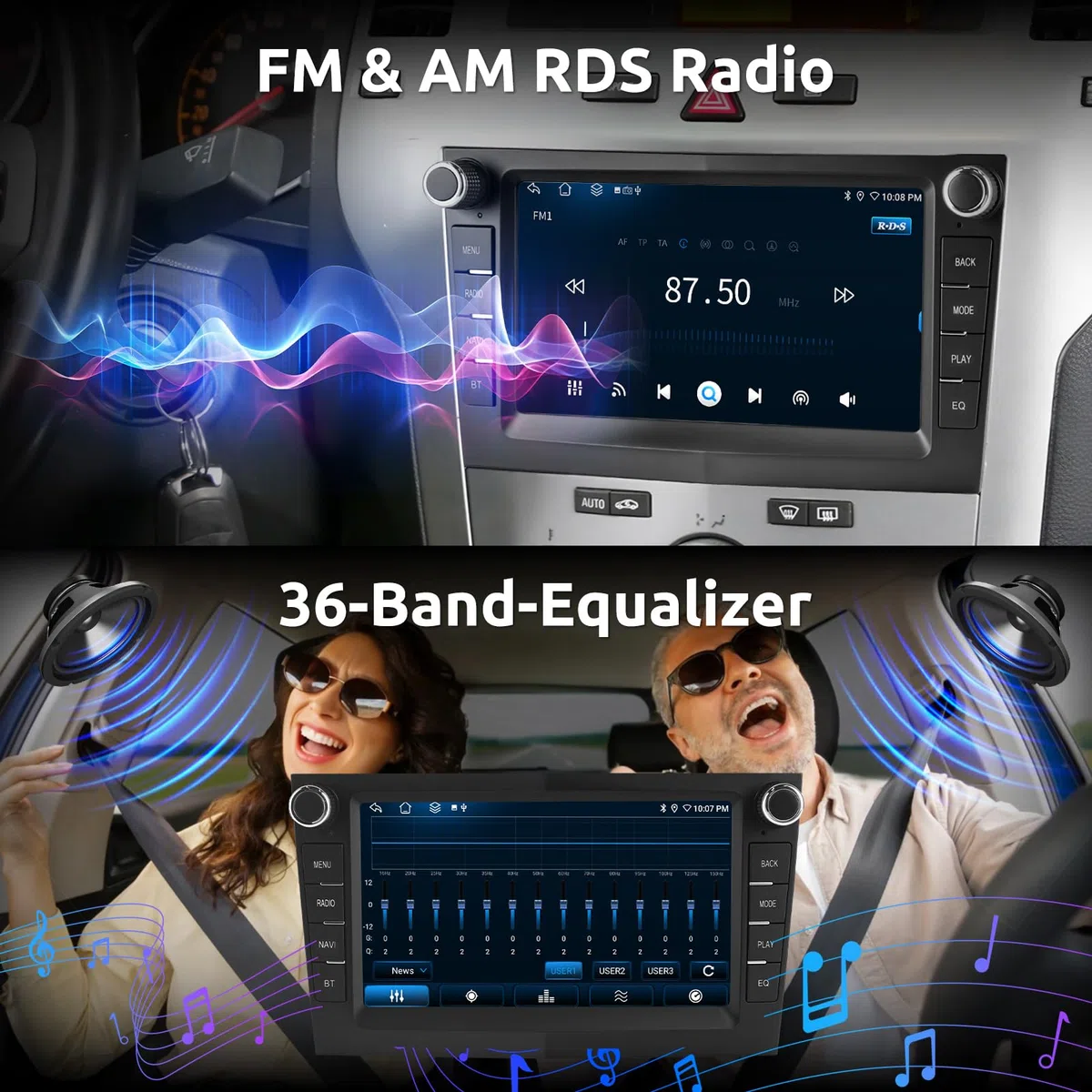 ESSGOO True 4+64G Drahtloses Autoradio mit Android Auto und CarPlay Für Vauxhall Opel Corsa C/D Zafira B Astra G/H Meriva Signum Combo, 7 Zoll Bluetooth Car Radio mit FM RDS GPS WiFi Rückfahrkameras