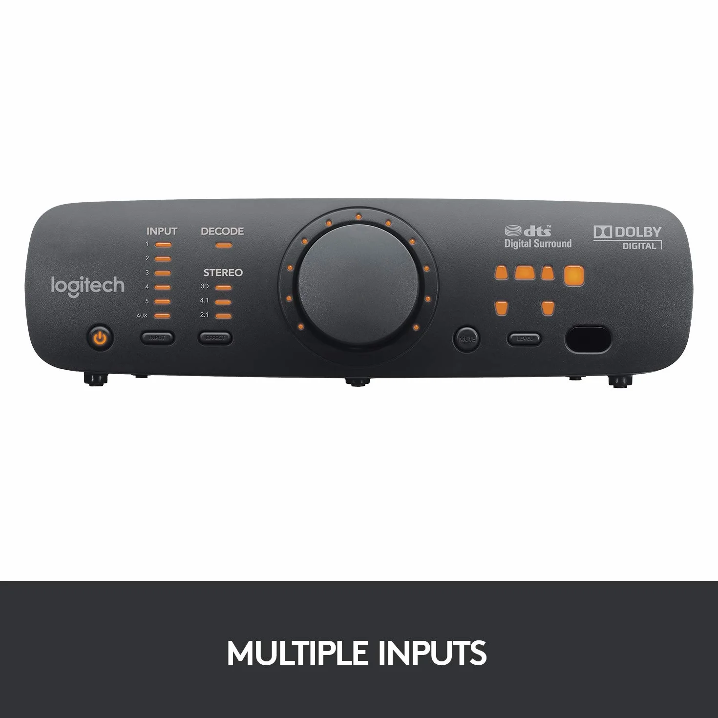 Logitech Z906 5.1 Sound System, Lautsprecher mit 1000 Watt Surround Sound, THX, Mehrere Audio-Eingänge, Fernbedienung, UK Stecker, PC/PS4/Xbox/Stereo-Anlage/TV/Smartphone/Tablet - Schwarz