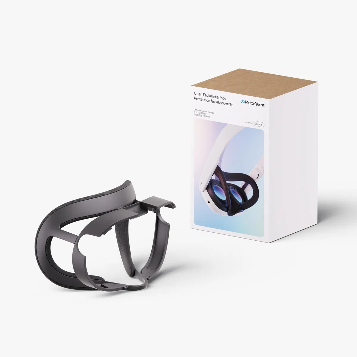 Offene Headset-Einlage für Meta Quest 3 – mit Meta Quest 3 kompatibel – die physische Welt im Blick – mehr Sichtbarkeit und Komfort