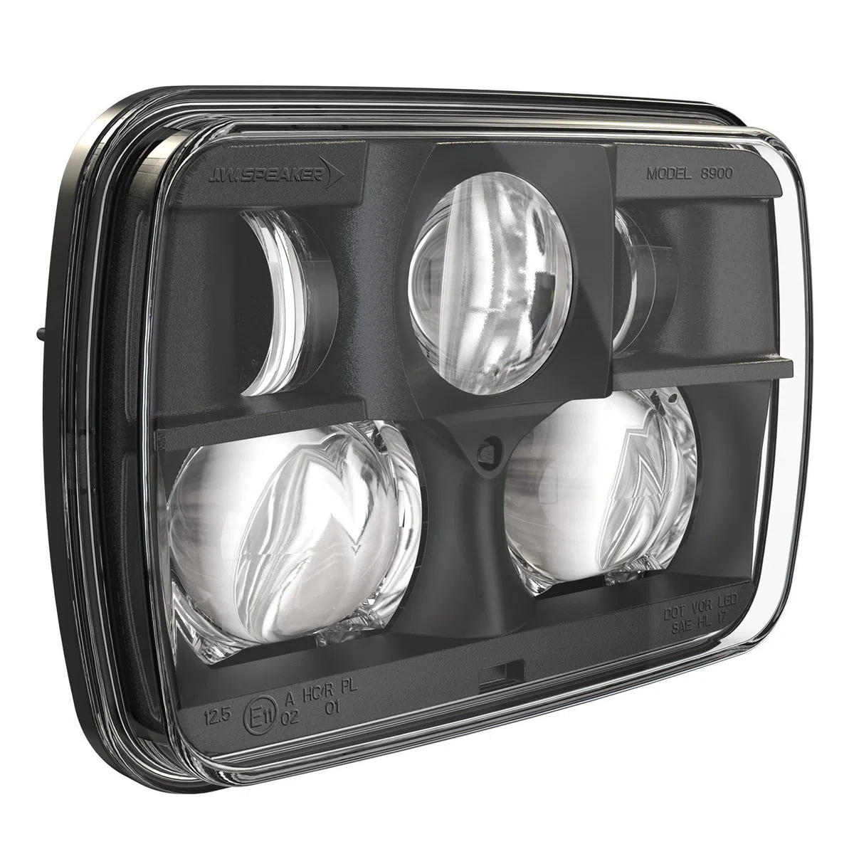 J.W. SPEAKER 8900-Ev2 12/24V Dot/Ece Non-HTD Schwarz