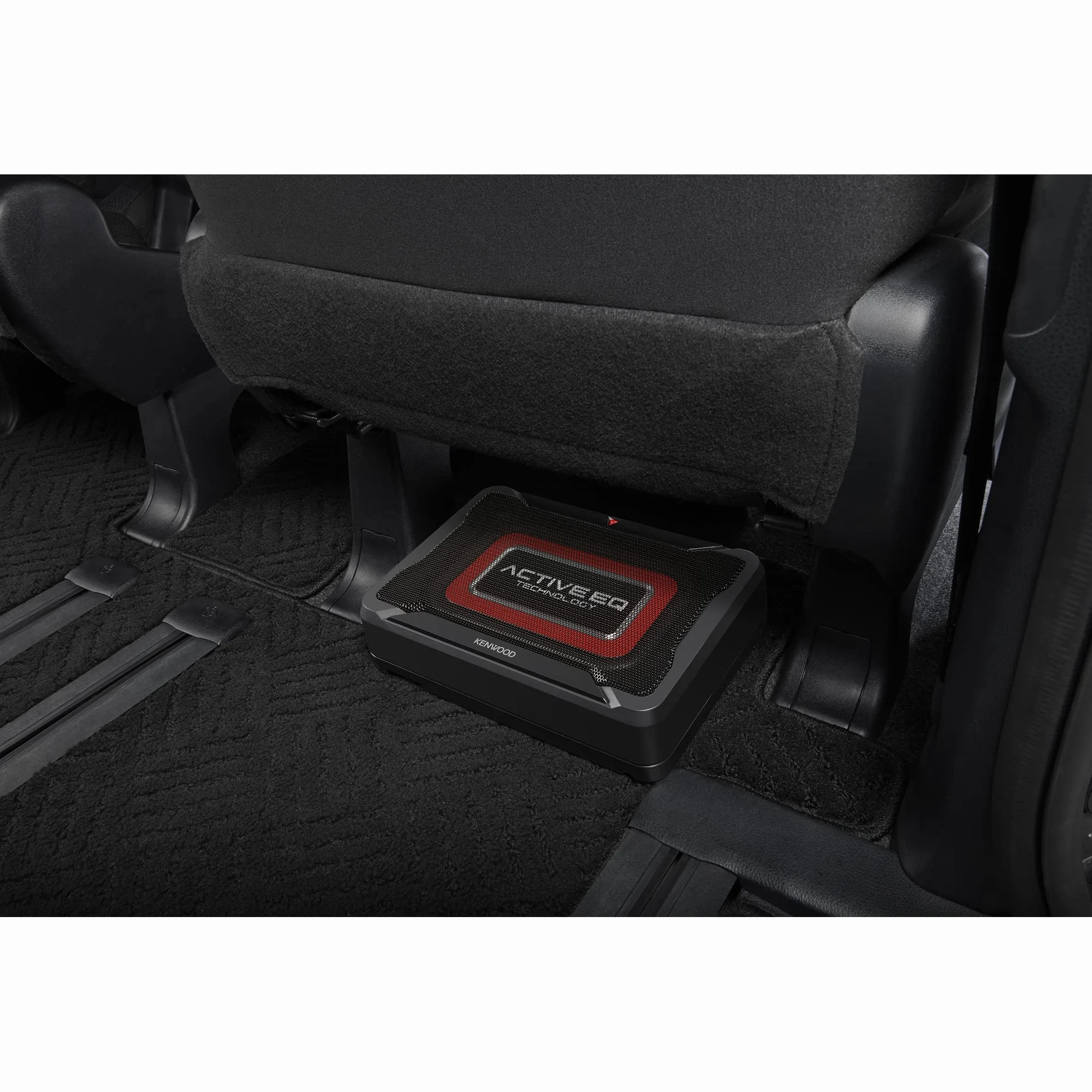 Kenwood KSC-PSW7EQ - Aktiver Kompaktsubwoofer mit Active EQ (160 Watt Ausgangsleistung, Class-D Verstärker, Alu-Gehäuse, Kabelfernbedienung)