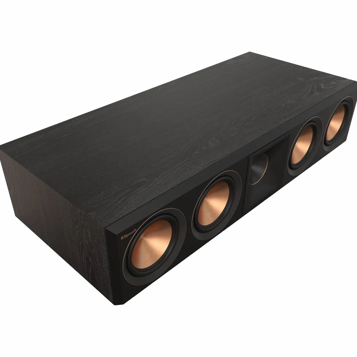 Klipsch Reference Premiere RP-504C II Center Channel Heimkino-Lautsprecher mit aktualisierter Tractrix-Horn und Port-Technologie und 13,3 cm (5,25 Zoll) Tieftöner für kristallklaren Dialog in Ebenholz