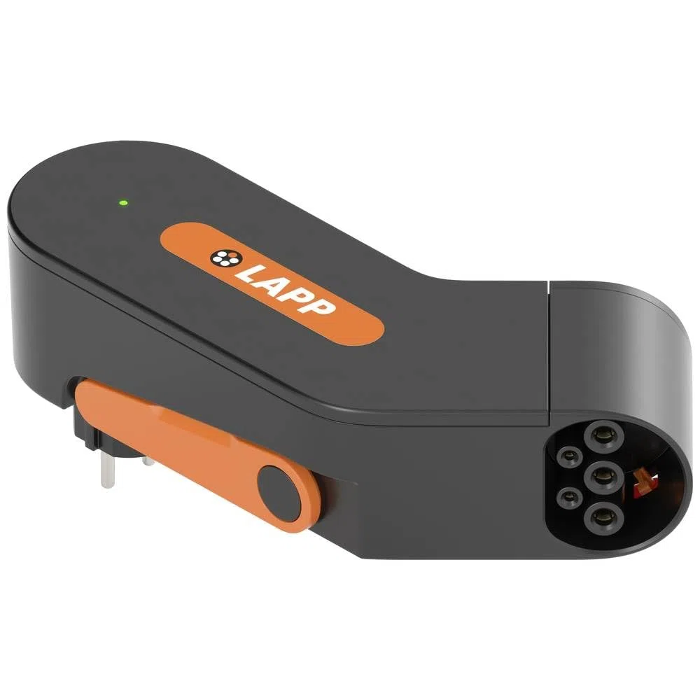 Lapp Mobility Dock/Mobiles EV Ladegerät für die Haushaltssteckdose/Notladegerät für E-Autos/Tragbares E-Auto Ladegerät für Unterwegs/Ladegerät für Elektro- und Plug-in / IP44