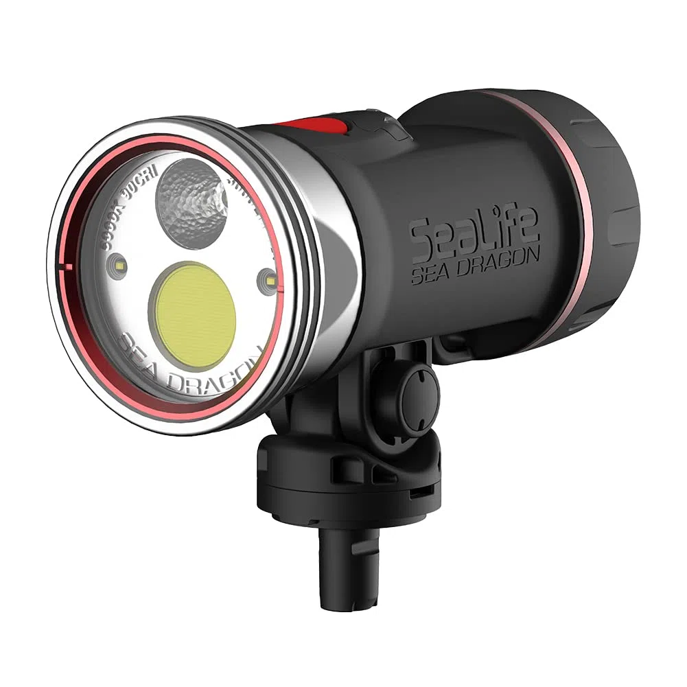 Sealife Sea Dragon 3000SF Pro Dual Beam Unterwasser Foto- und Video LED Leuchte für Kompaktkameras und Actionkameras - perfekt auch als Tauchlampe durch Separate engstrahlende LED