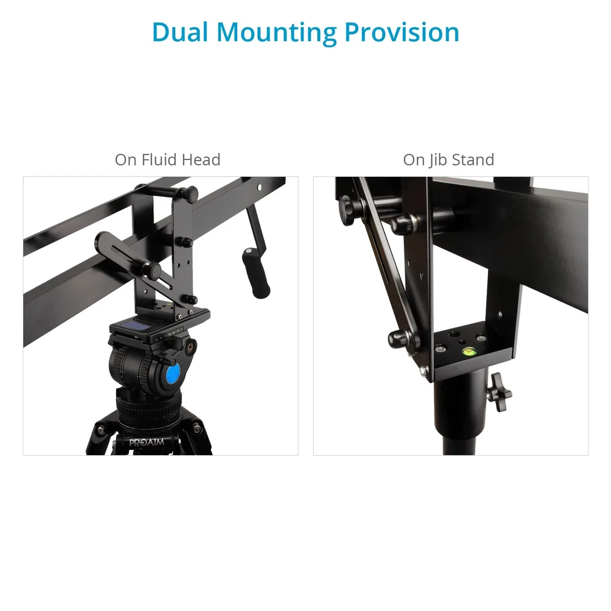 PROAIM Astra 4ft Professional Minikamera Ausleger für DSLR Videofilmkamera| robust Aber leicht, Bester Reise, Indoor/Outdoor Alukran, mit LCD-Arm + Tasche (JB-AS04-00)