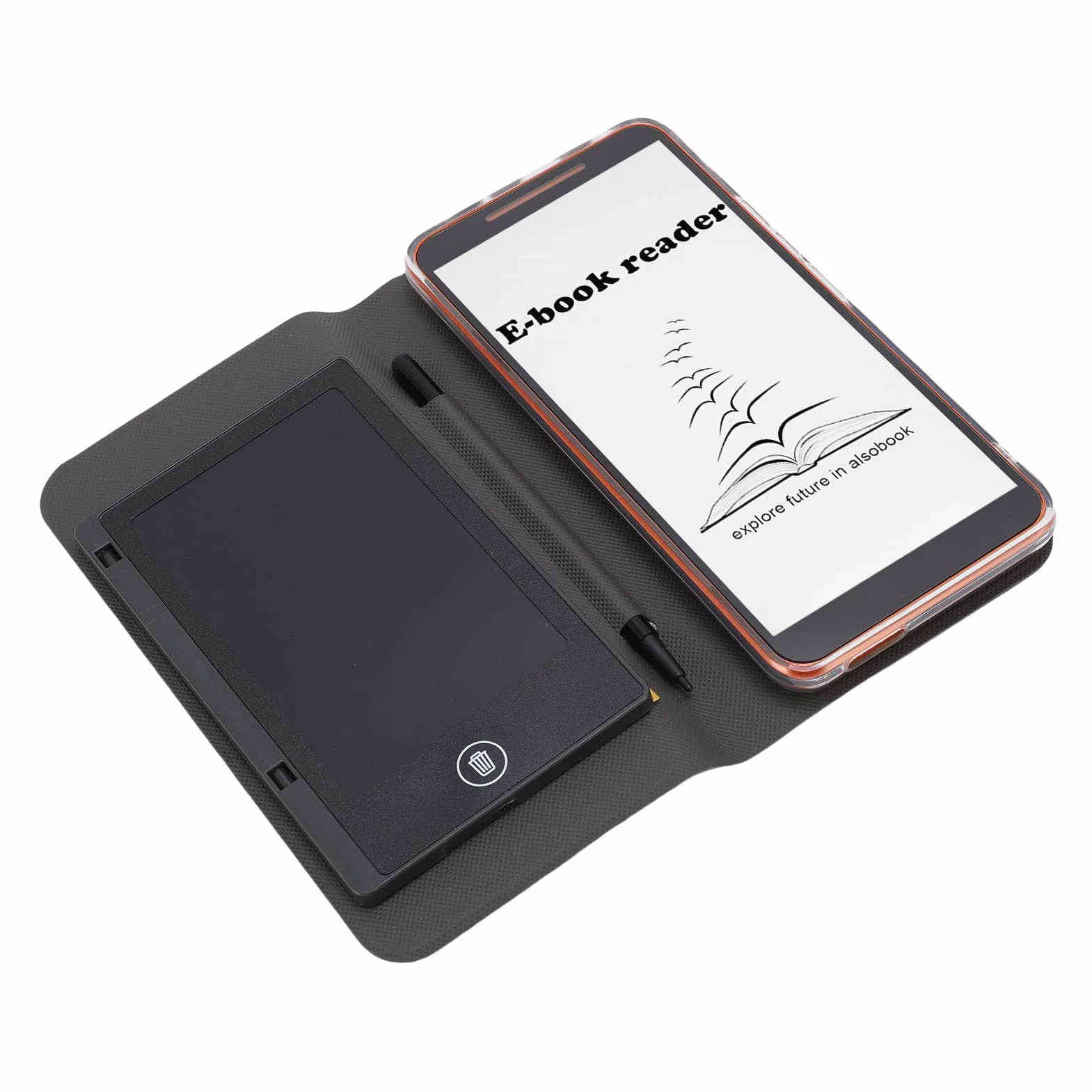VBESTLIFE E-Book-Reader, 5,7-Zoll-HD-, 8-MP-Kamera, Lautsprecher, 1G/8G-Speicher, WLAN, Bluetooth, GPS, Nachtmodus, Einstellbare Schriftgröße, Tragbarer E-Reader für PDF