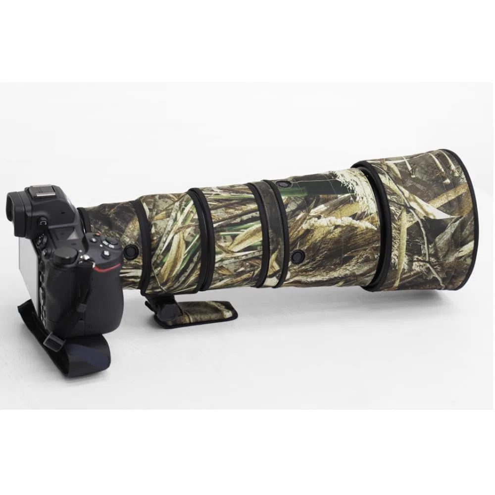ROLANPRO wasserdichte Objektivschutzhülle kompatibel mit Nikon Z 600mm F6.3 VR S, Camouflage Regenschutz Kratzfest Naturfotografie - #9 Gras Camo