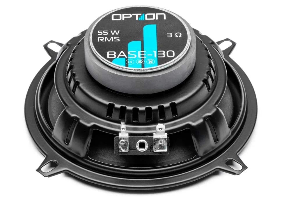 Option BASE-130-2-Wege 13cm Komponenten Lautsprecher-System - 3 Ohm, 86dB, 55 Watt RMS - 1 Paar Auto Lautsprecher