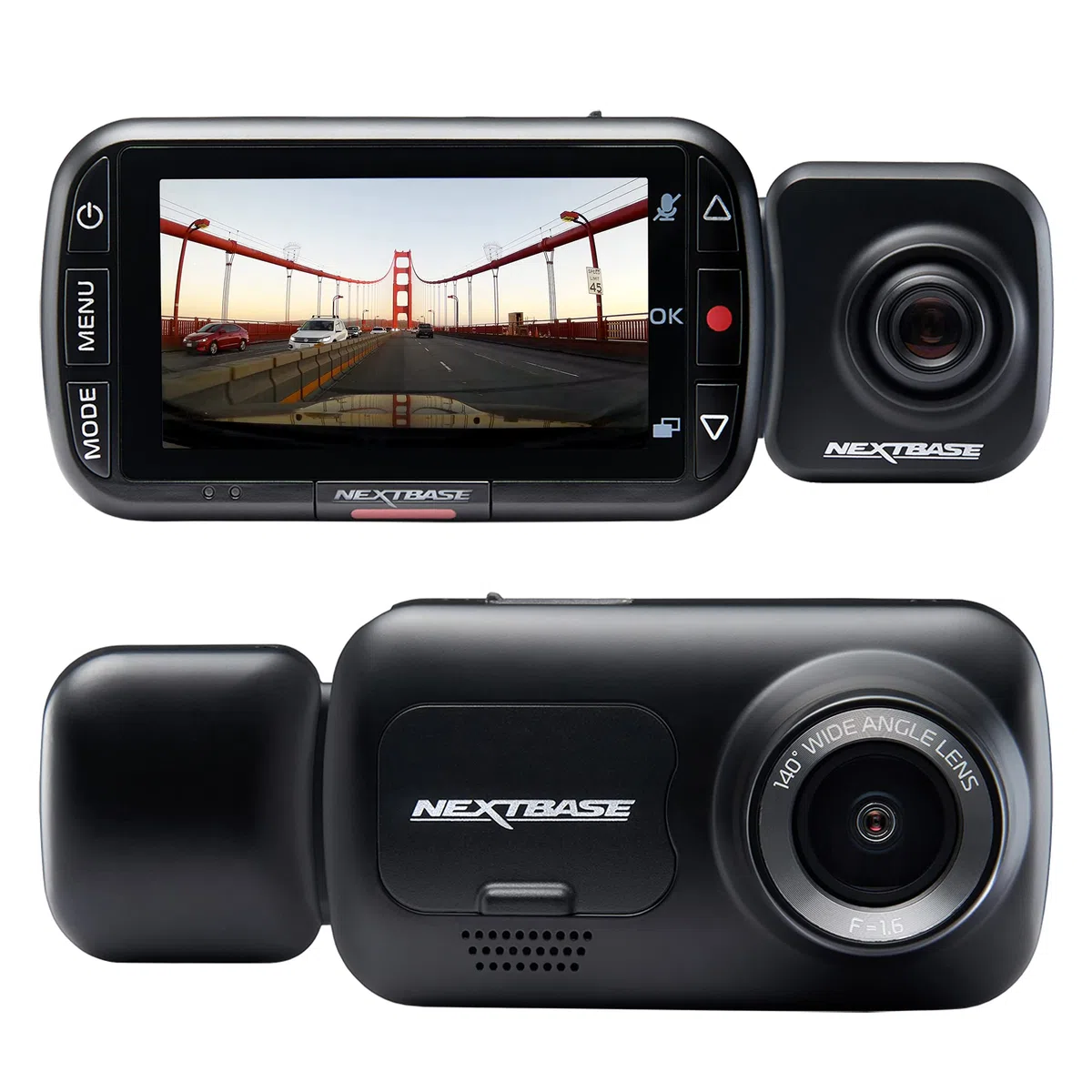 Nextbase 222X Front- und Heck-Dashcam, 1080p vorne und 720p hinten