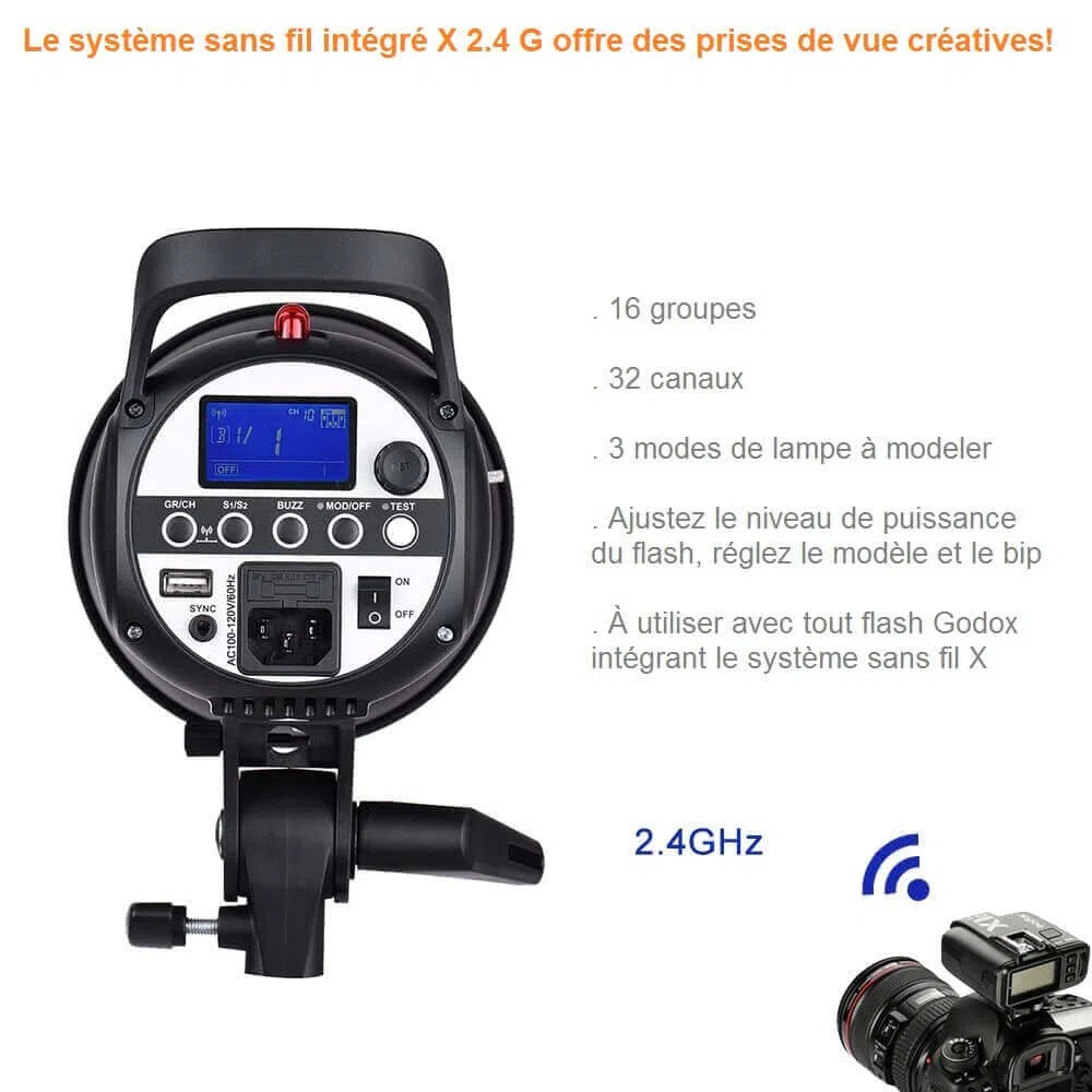Godox SK300II - Studioblitz mit integriertem 2.4G Wireless X System