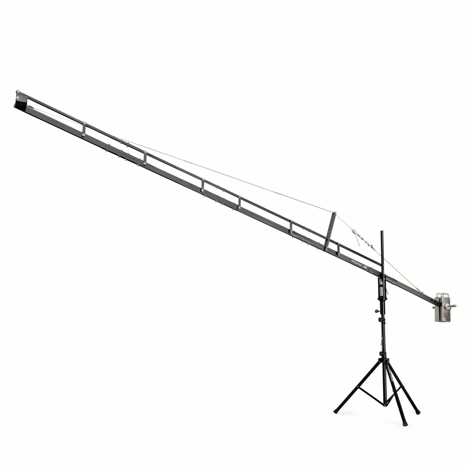 PROAIM 18ft Kamera-Kranausleger mit Ständer für Kardanringe, Schwenk-Neige- und Fluidkopf. Für DSLR-Videokameras bis zu 8 kg (P-18-JS)