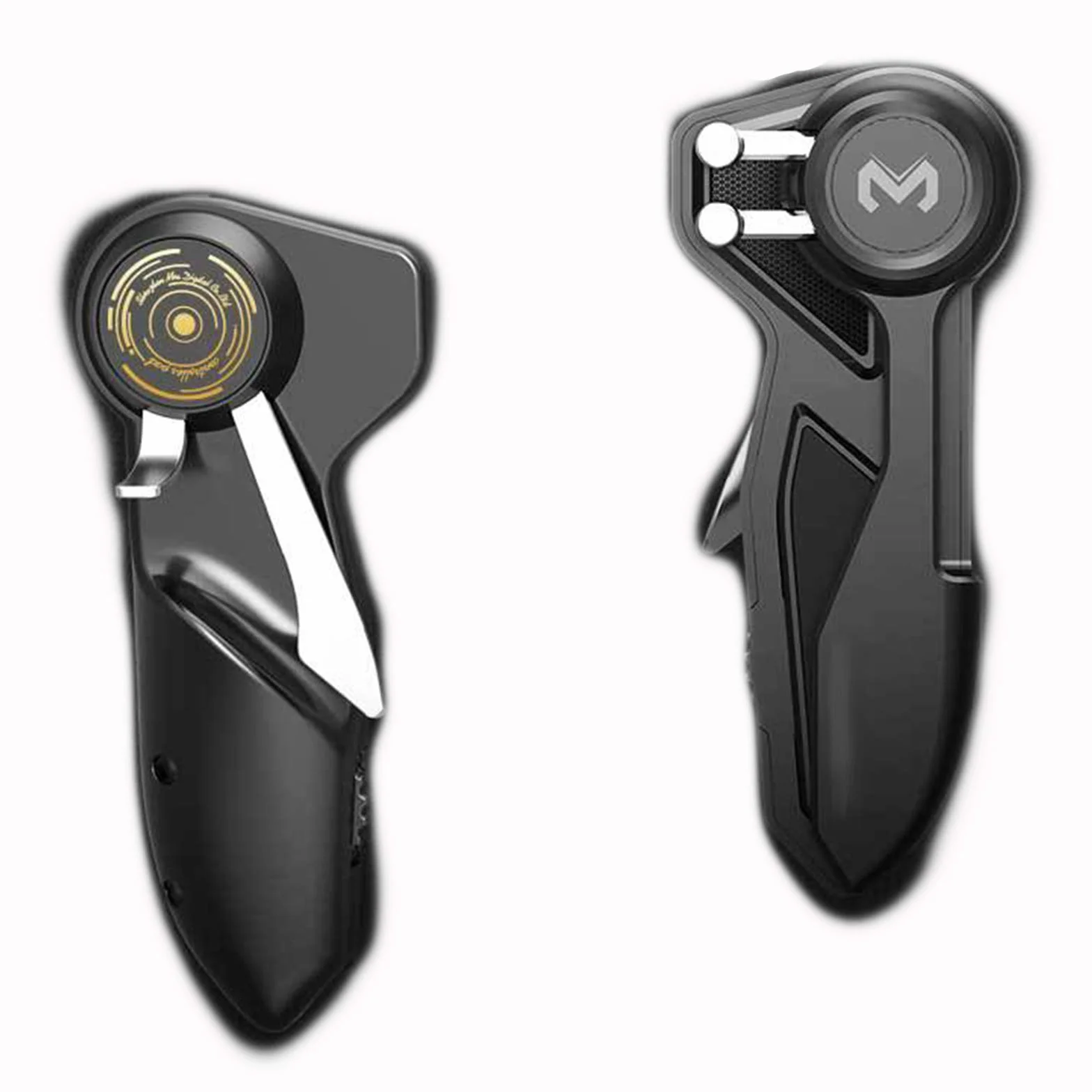 2 x Joystick-Trigger-Griff für 6 Finger L1R1 Shooter Fire Aim Button Controller für iPad Tablet PUBG Spielzubehör