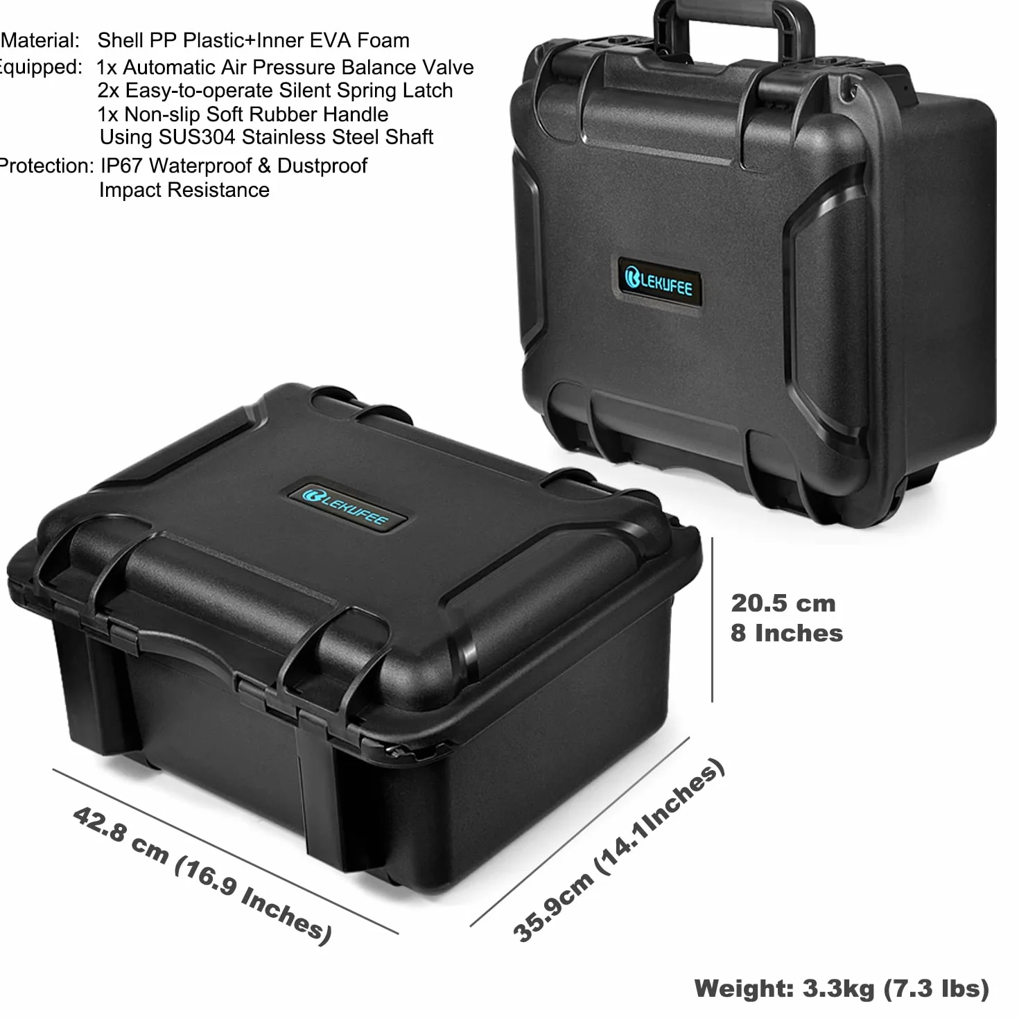 LEKUFEE Wasserdicht Koffer für dji FPV Explorer Combo und dji Integra Goggles/NUR Tragetasche