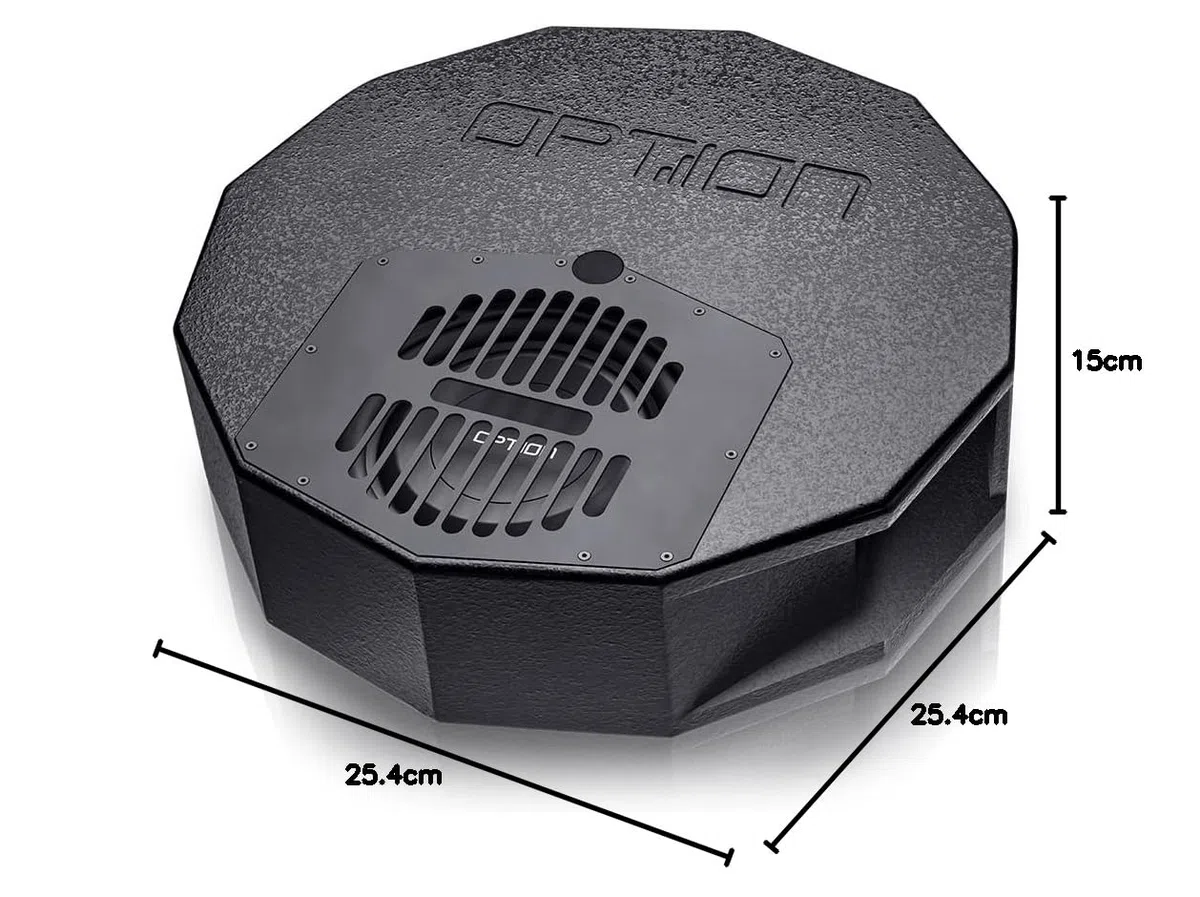 Option DRIVE10BRA - 25cm Aktiver Subwoofer für die Reserveradmulde (300 Watt)