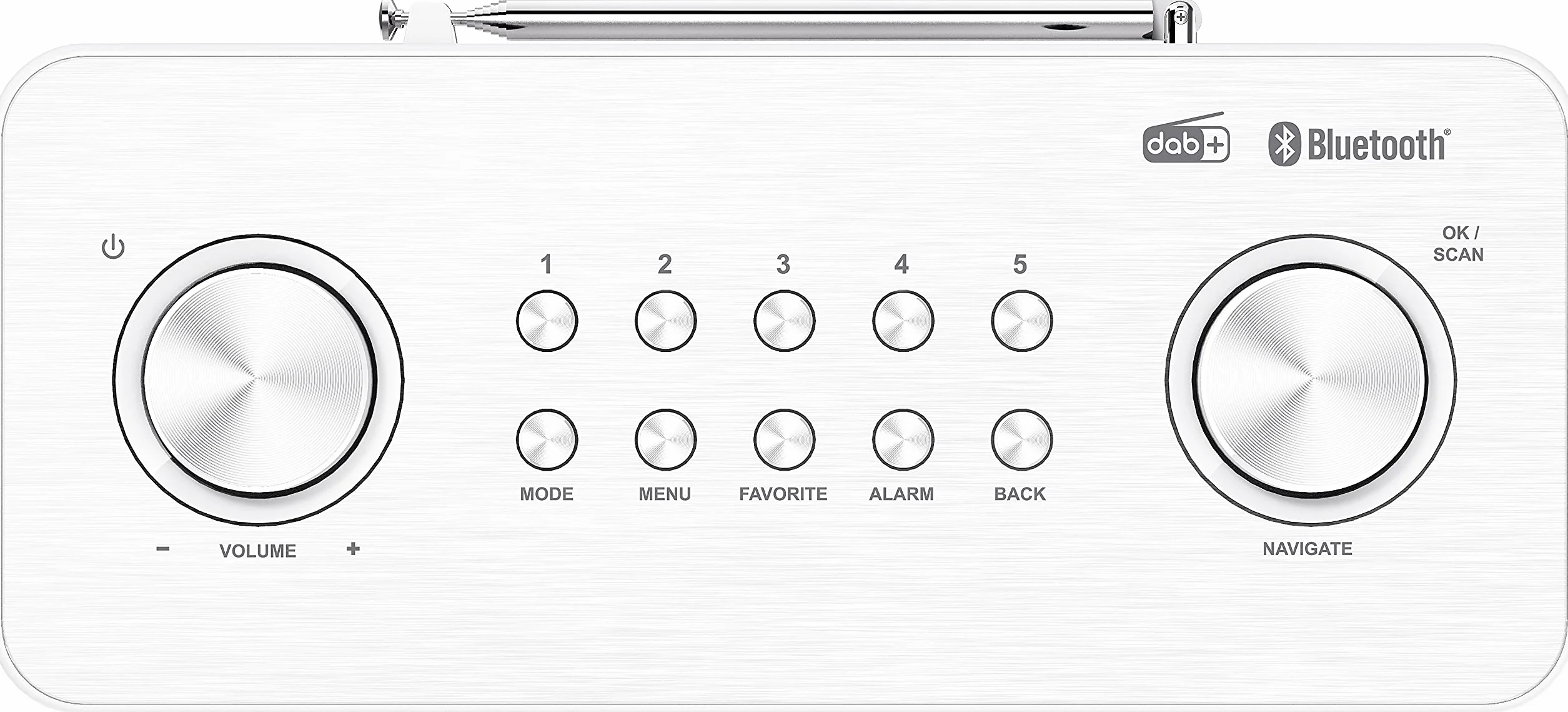 Kenwood CR-ST80DAB-W Stereo-Kompaktradio (2 x 10 W RMS, Bassreflex Lautsprecher DAB+, UKW, Bluetooth, Weckfunktion, Sleeptimer, TFT-Farbdisplay, Fernbedienung)