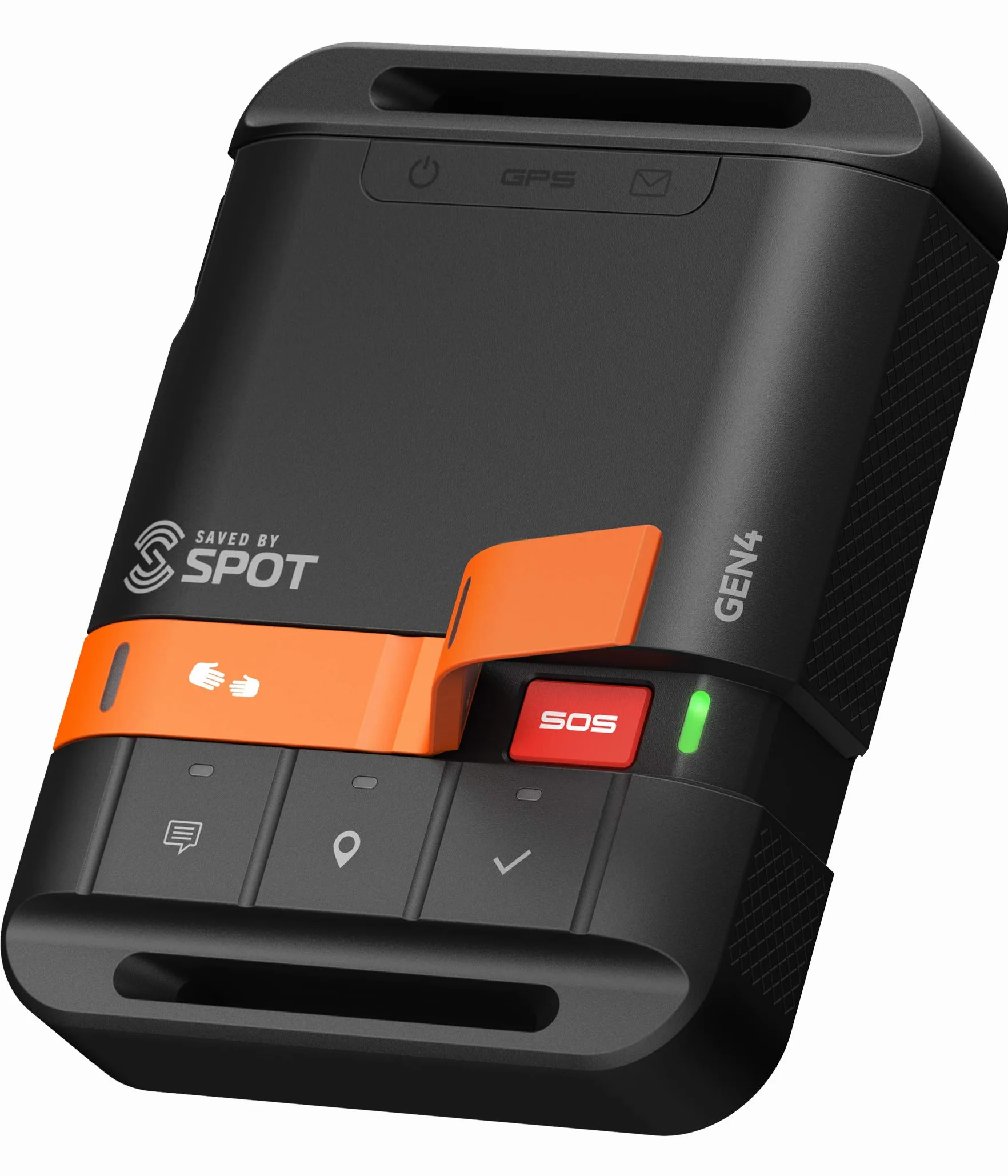 Spot Gen4 Satelliten-GPS-Messenger | Handheld tragbarer Tracker für Wandern, Camping, Alleinarbeit und Off-Grid-Abenteuer | Globalstar Satellitennetzwerk | Abonnement erforderlich
