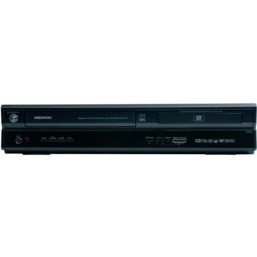 Medion MD 81664 E70001 DVD & Video Recorder Kombination DivX Xvid MPEG4 HDMI OTR USB ZOOM-Funktion Front DV-Eingang (IEEE 1384) SCHWARZ