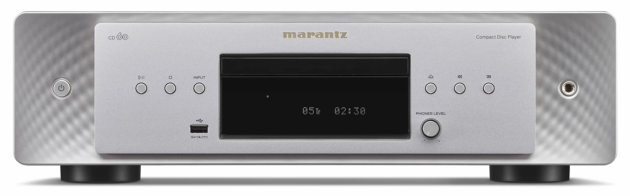 Marantz CD60 HiFi CD Player, CD Spieler mit Hi-Res Audio, Digital/Analog-Wandler, Marantz HDAM Schaltung, Kopfhörer-Verstärker