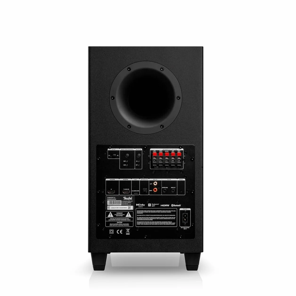 Teufel CONSONO 25 Concept 5.1 Surround Soundsystem, Komplettsystem Heimkino mit integriertem AV-Receiver & Bluetooth, Dolby Audio, USB-C-Soundkartenfunktion, HDMI ARC CEC für Games, Filmton und Musik