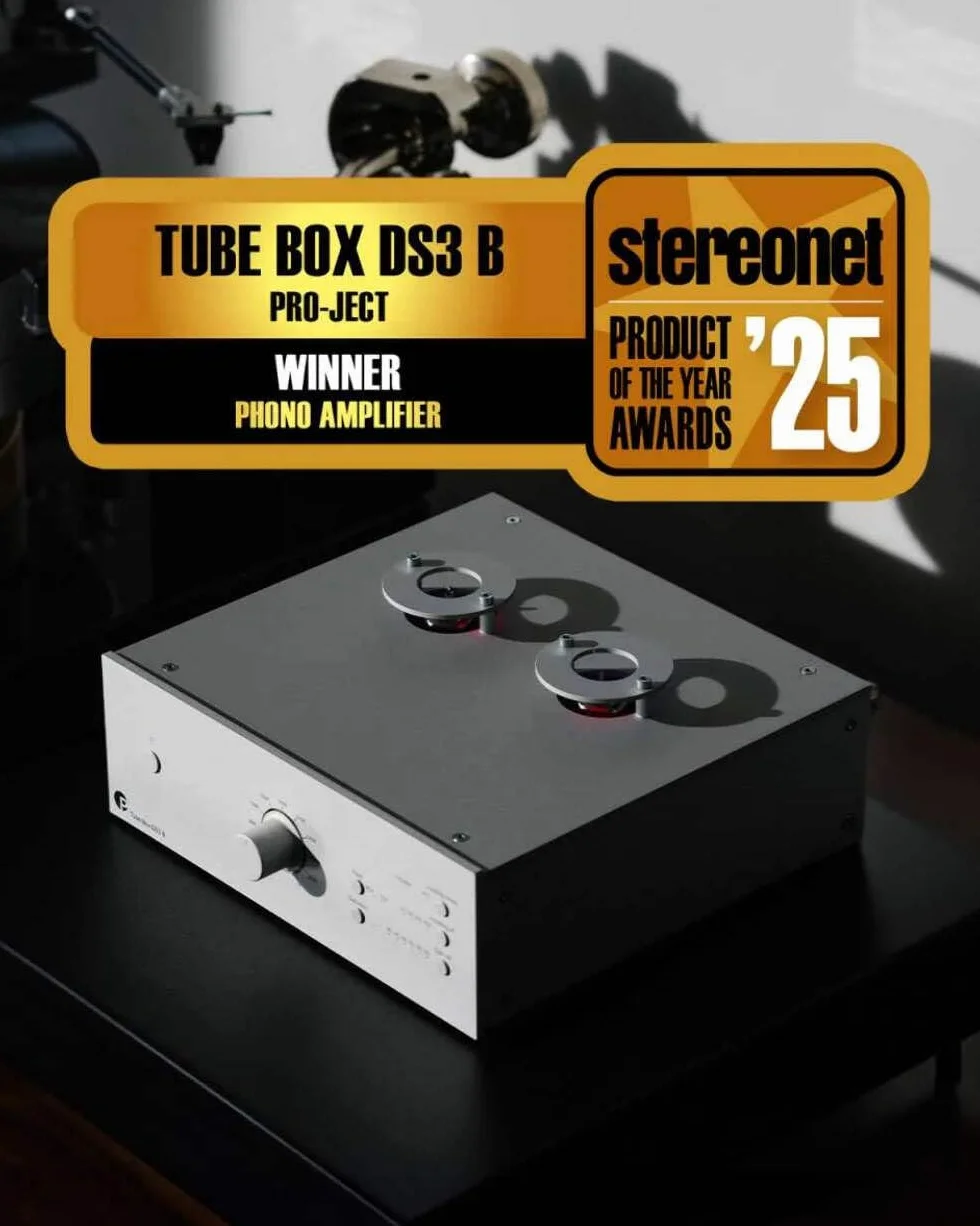 Pro-Ject Tube Box DS3 B Dual-Mono True Balanced Röhren-Phono-Vorverstärker (Silber)