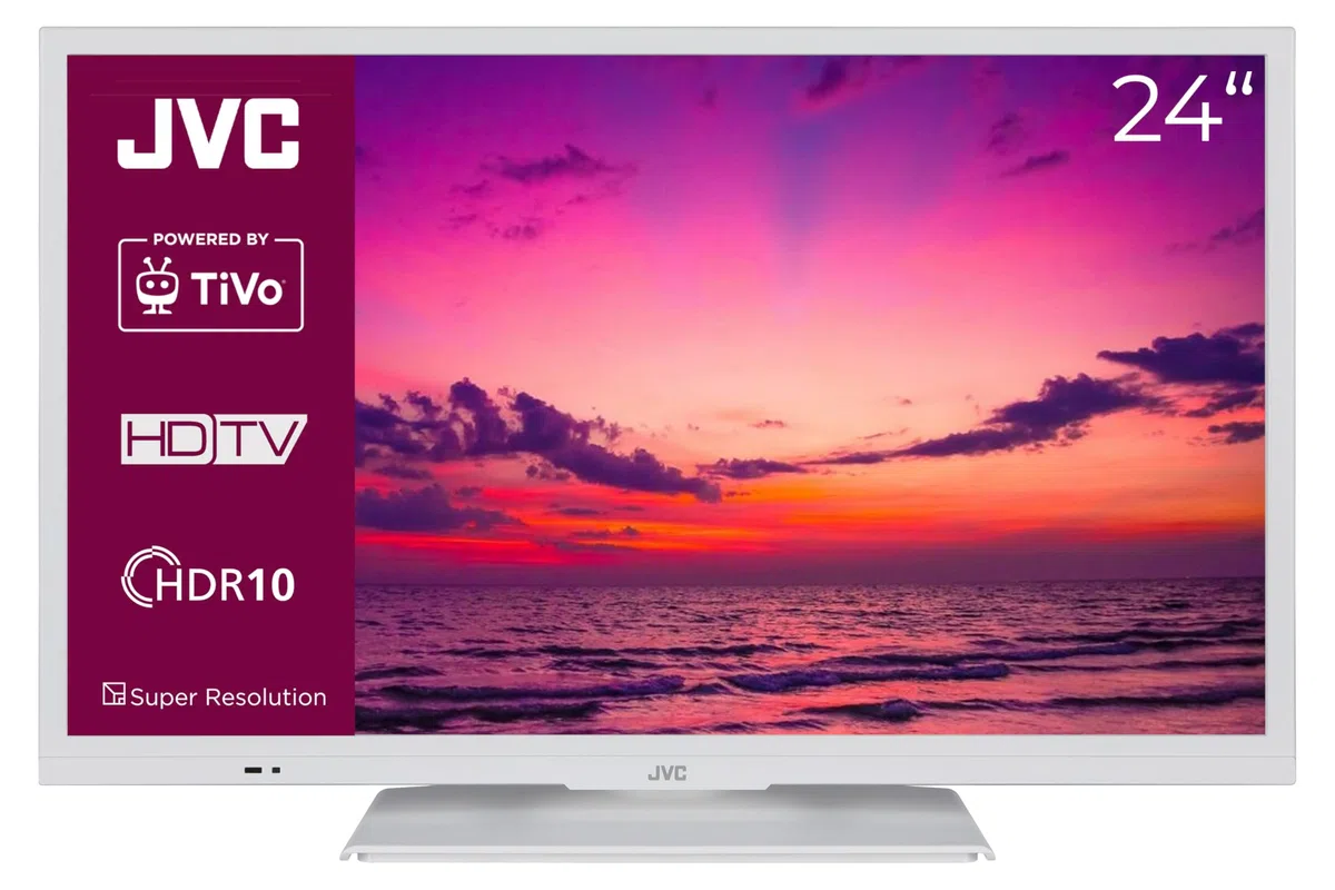 JVC Fernseher 24 Zoll Smart TV powered by TiVo (HD-Ready, HDR, Triple-Tuner, 6 Monate HD+ inkl.) LT-24VH5455W