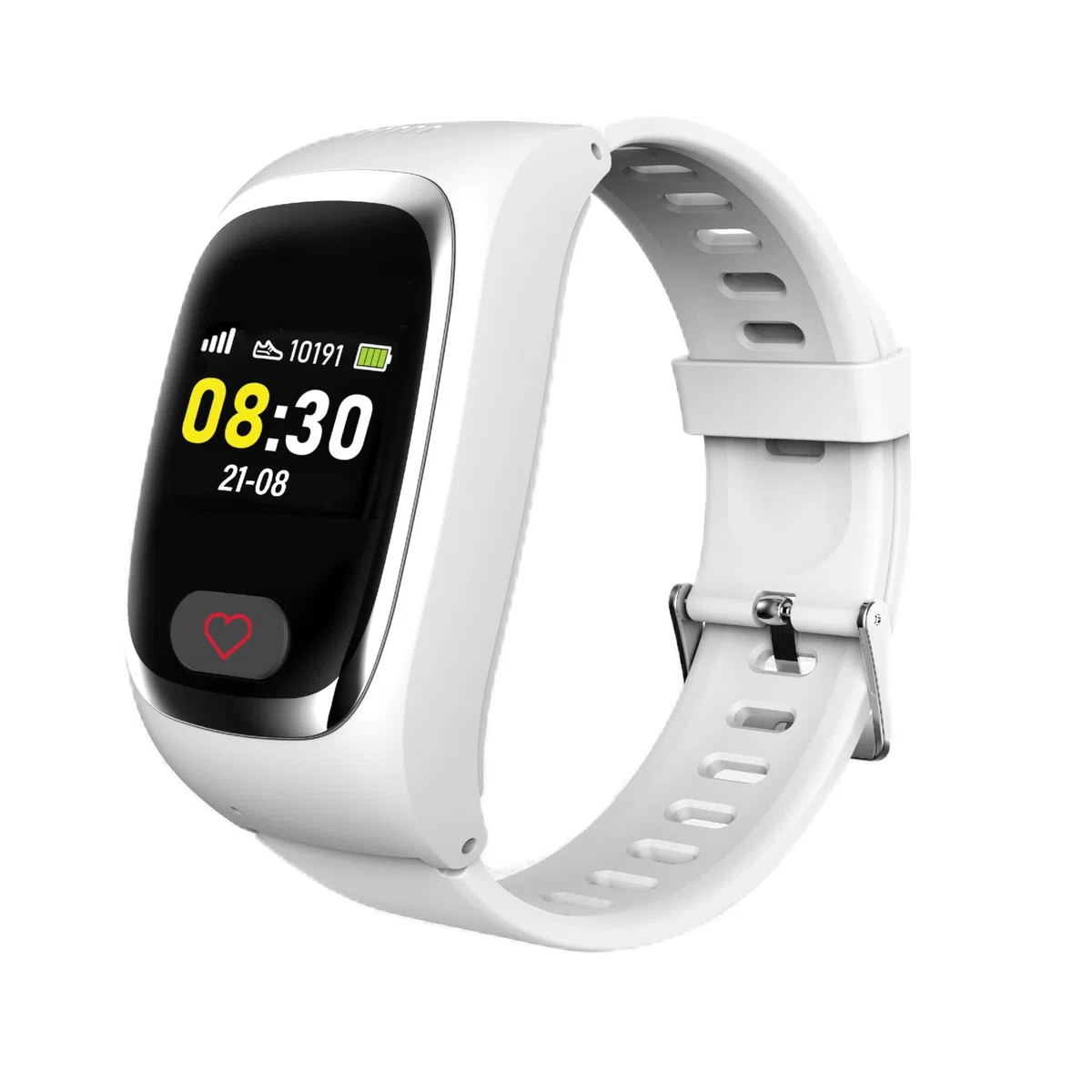 James B6 Notruf- & Sicherheitsuhr für Senioren (Weiss) mit GPS, Sturzerkennung, SOS-Knopf, Pulsmessung & Gesundheitsfunktionen, Familien-App, lauter Alarm, inkl. SIM-Karte & 2 Gratis-Monate Tarif