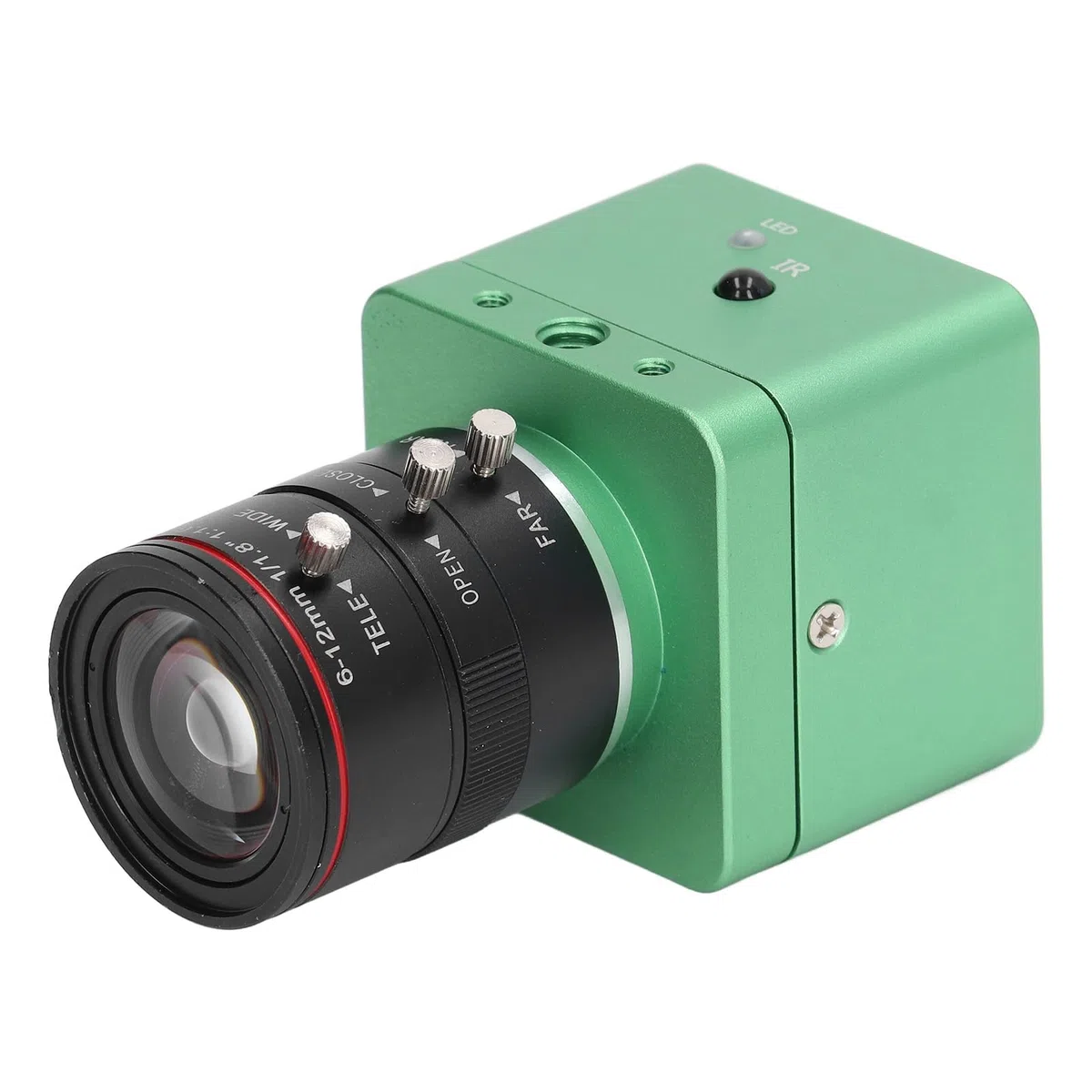 41 MP HDMI-Kamera, 4K 30 FPS Digitale Sicherheitskamera, Digitale Industrie-C-Mount-Kamera mit 6-12 Mm Verzerrungsfreiem Manuellen Objektiv, USB-Industriekamera für (EU-Stecker)