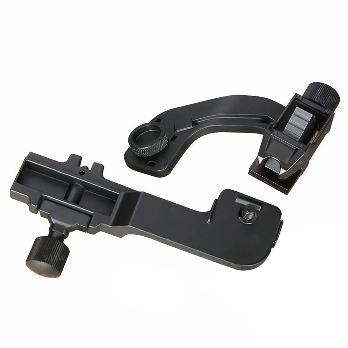 WLXW CNC Aluminium Nachtsichtbrille J-Arm Mount Adapter Nachtsichtgerät Zubehör NVG-Halterungs Set, für Helm Mount Picatinny Rail