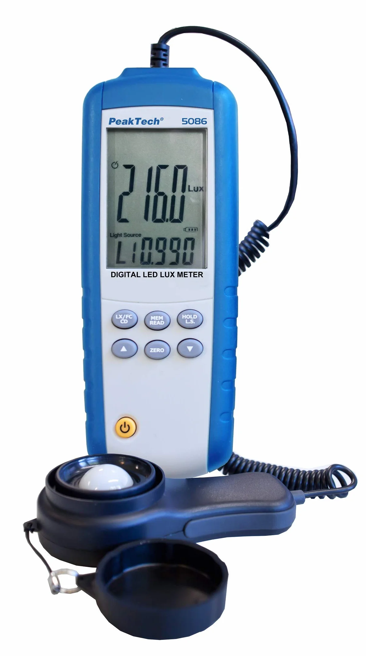 Peaktech P 5086 Digitales LED Lux-Messgerät, 3 3/4-stellig