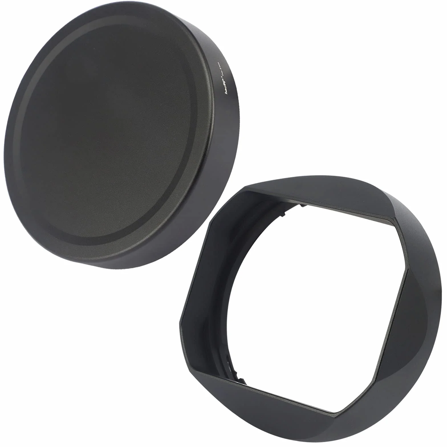 Haoge Gegenlichtblende Bajonett Metall eckig für Sony FE 35mm F1.4 GM, FE 50mm F1.4 GM(mit Metall-Frontkappe), ersetzt Sony FE35mm F1.4 GM Hood ALC-SH164