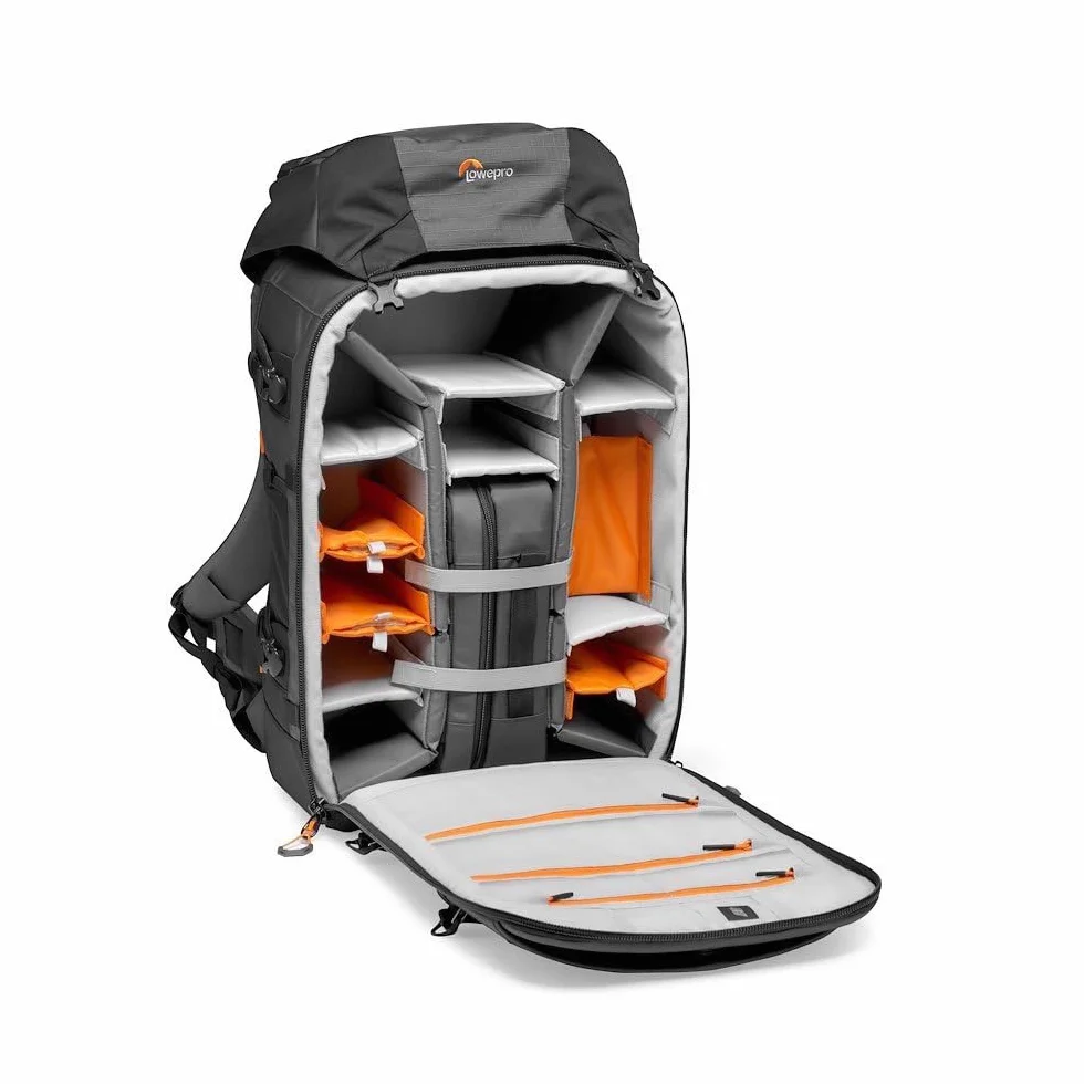 Lowepro Pro Trekker BP 550 AW II, Camera Bag, Backpack with Recycled Fabric, Fits 15”Laptop or Tablet, Maxfit Dividers, Weatherproof Cover, Mirrorless DSLR Case, Black Dark Grey, LP37270-GRL