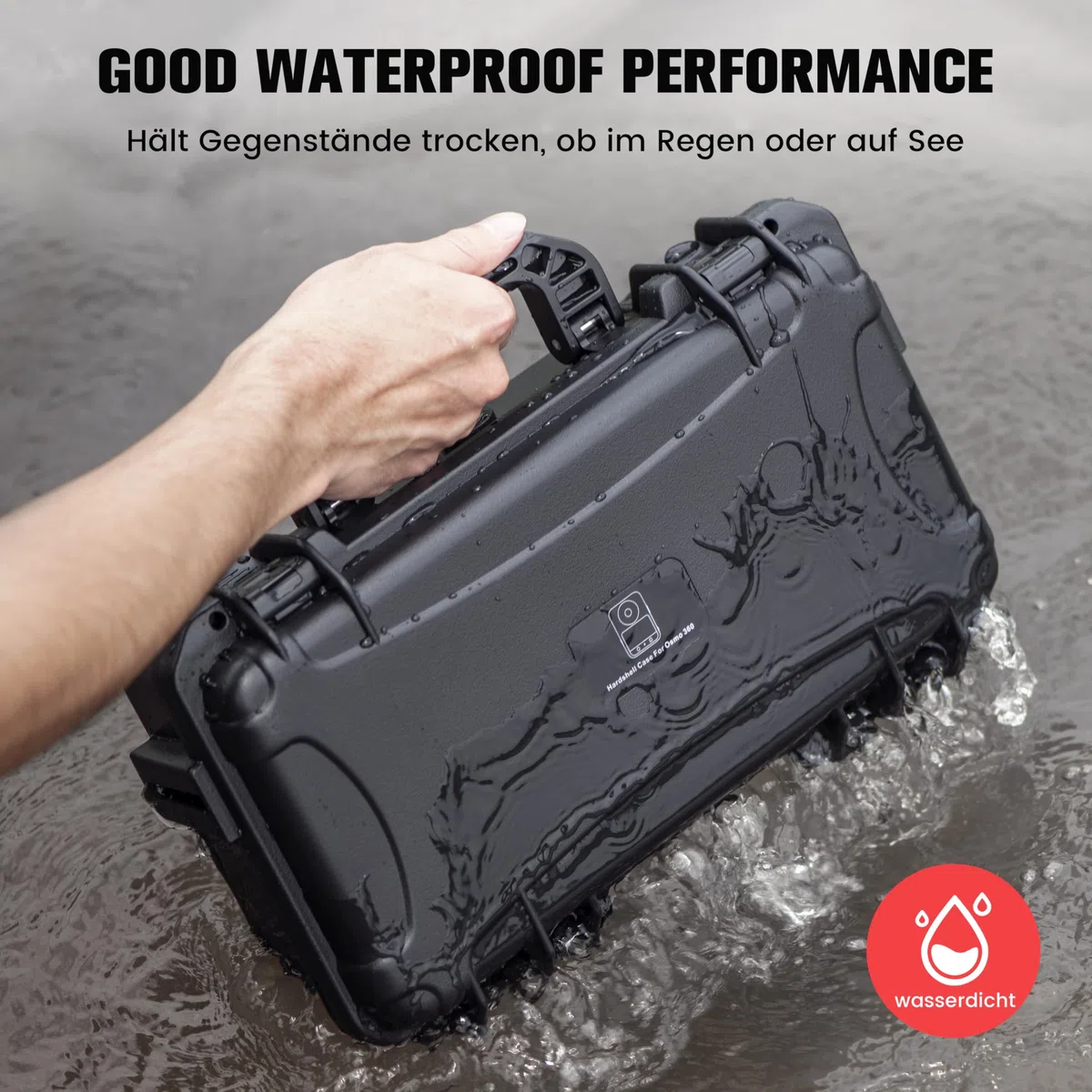 STARTRC PHOTO Osmo 360 Wasserdichter Tasche,Doppelwandiger Koffer für DJI 360, Tragbarer Reisekoffer für DJI Osmo 360 Adventure Combo Zubehör