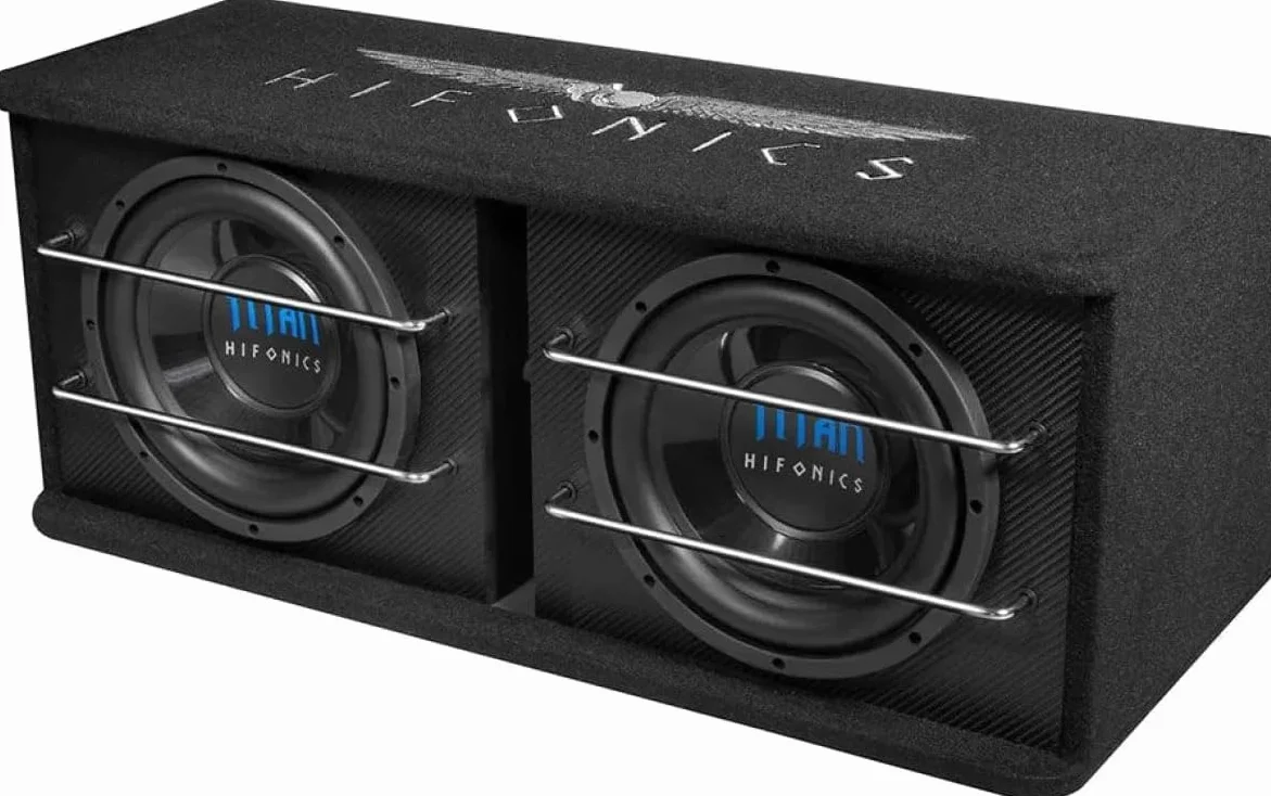 Hifonics TDA-250R Aktiv-Subwoofer für Auto, 600 W