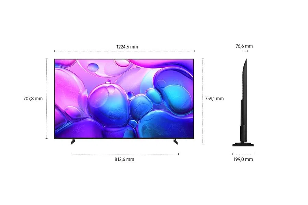 Samsung QLED 4K Q6FA 55 Zoll (138 cm) UHD Fernseher, Optimiert für Fussball, 100% Farbvolumen für satte Farben, Quantum HDR, 4K Upscaling, Kostenlos 900 Sender TV Plus, Samsung Vision AI Smart TV