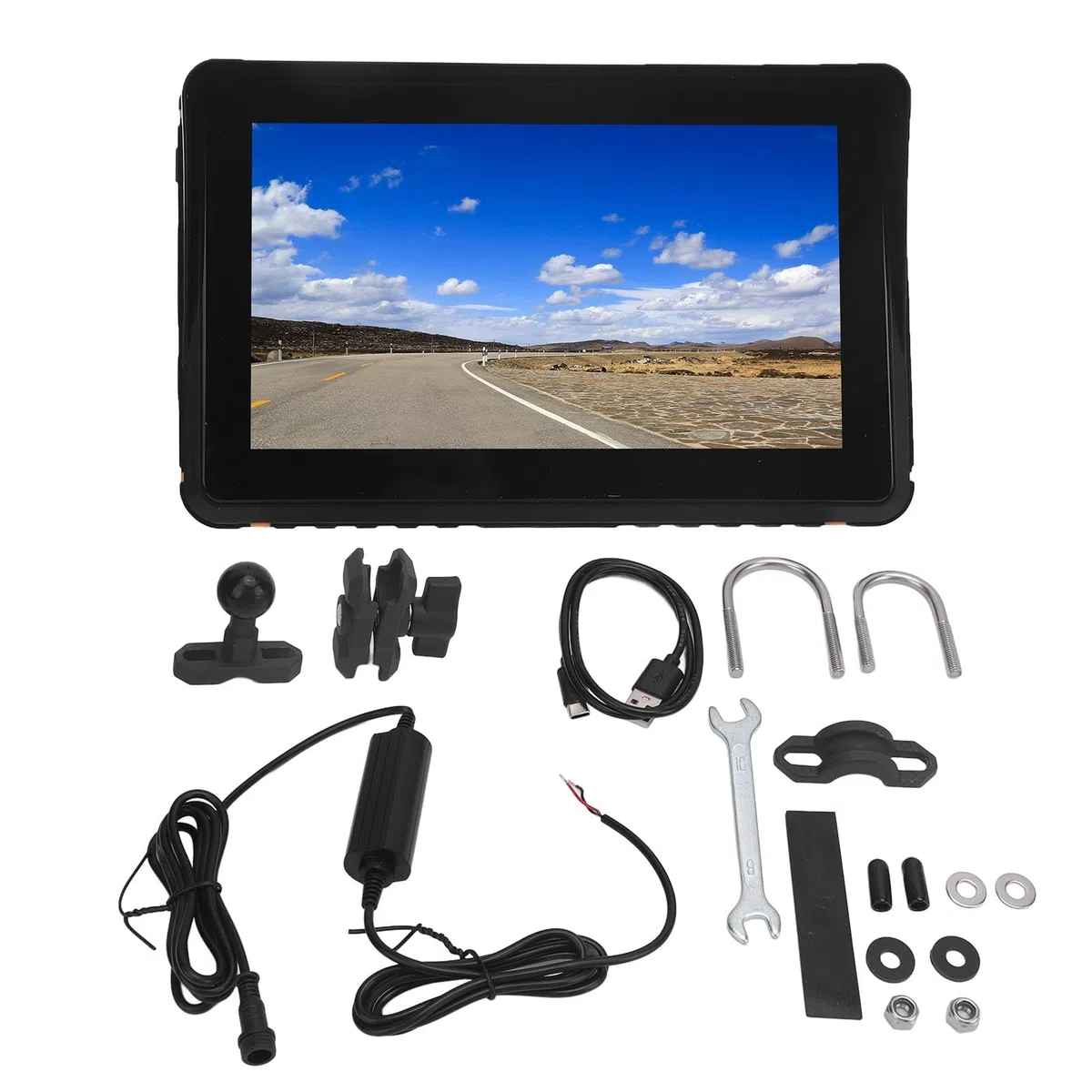 Motorrad-GPS-Navigation, 7 Zoll HD IPS CarPlay Airplay & Auto-Touchscreen, IPX7 wasserdichte GPS-Navigation, Funksteuerung, Ideal für Motorräder
