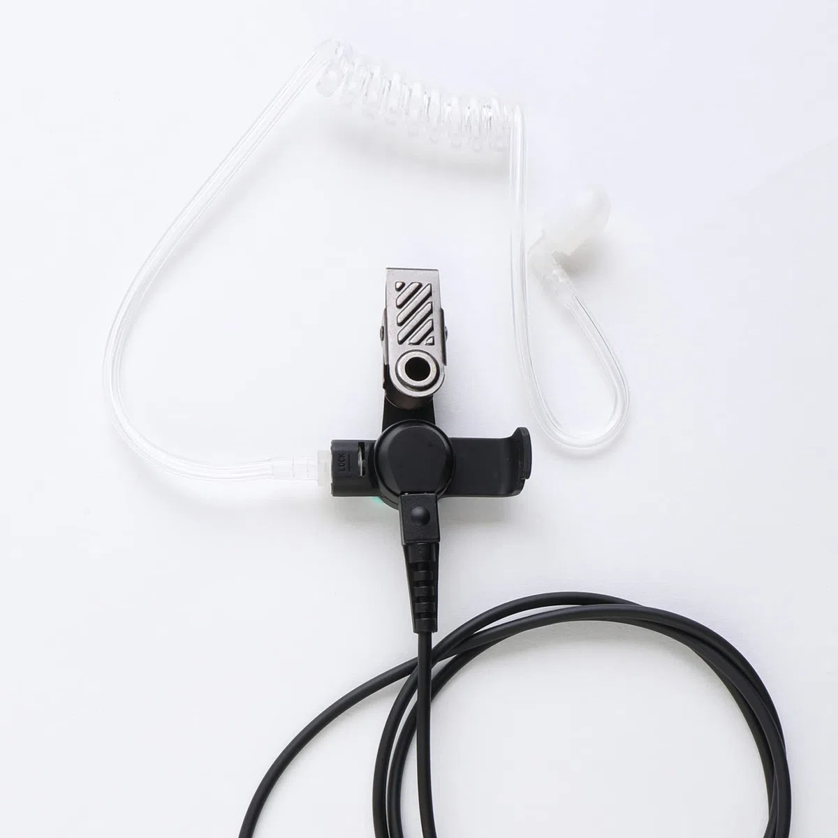 SHON Walkie-Talkie-Ohrhörer-Mikrofon, PTT klarer Klang, Radio-Headset mit Schnelltrenn-Luftschlauch, für Kenwood Walkie-Talkie, 1 Jahr Garantie