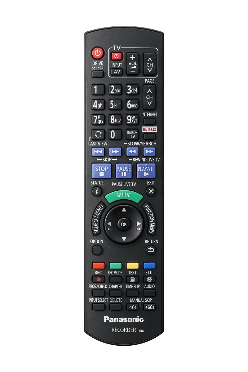 Panasonic DMR-BCT750EG Blu ray Recorder (mit 500 GB Festplatte, für DVB-C, Twin HD Tuner, 4K Upscaling, WLAN, VoD, TV Anywhere, 2x CI+, HbbTV) schwarz