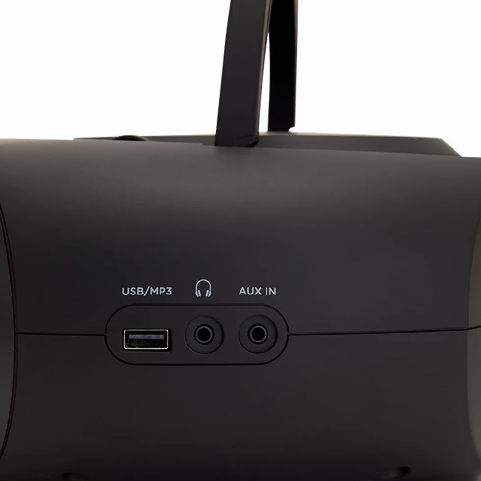 Aiwa BBTU-500DAB/BK Tragbares DAB+ CD-Radio mit 2.4" Farbdisplay Bluetooth 5.0, USB, CD/CDR/RW/MP3, Dab+, Farbe: schwarz