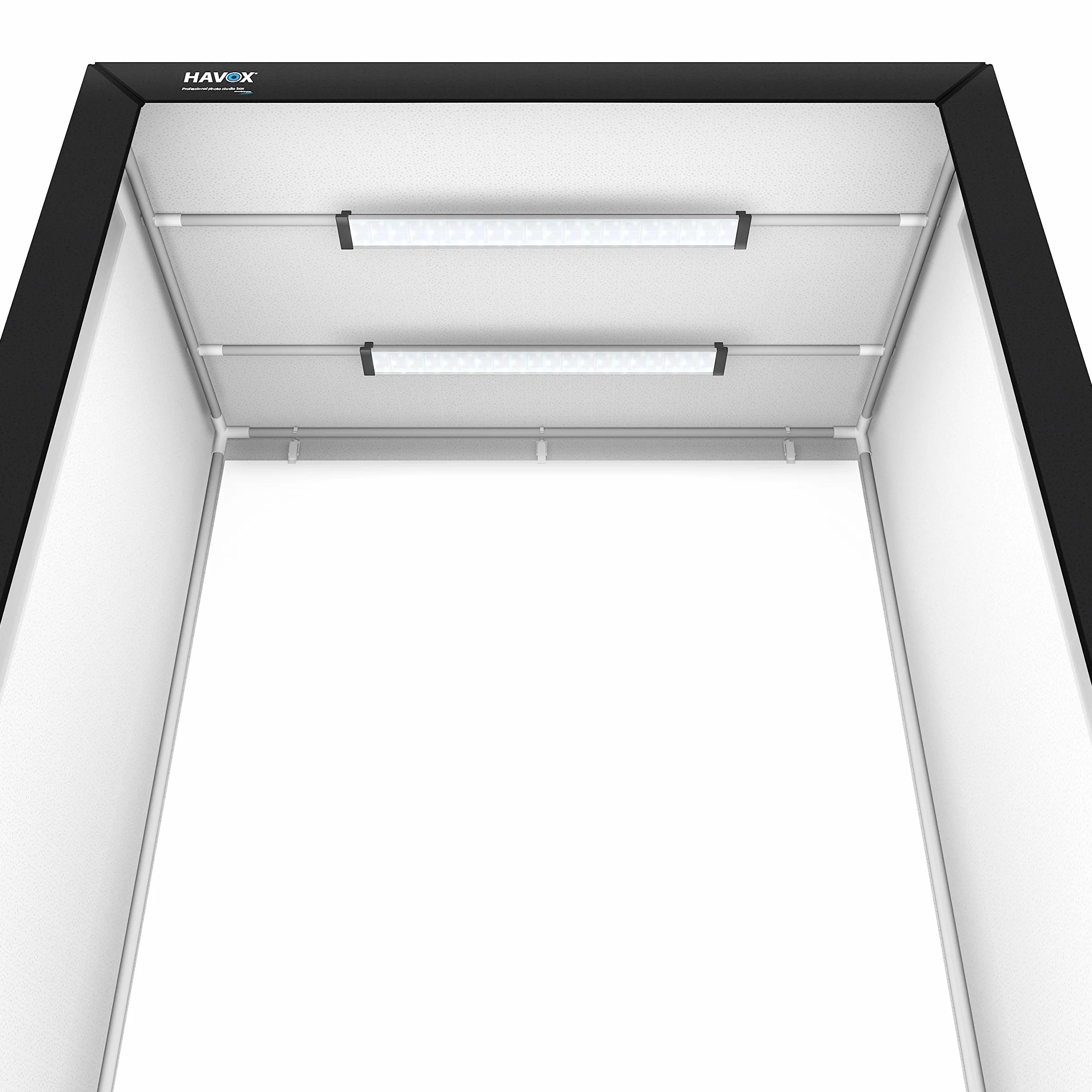 HAVOX - Fotostudio HPB-160 - Maße 160x80x120cm - 6X Dimmbare LED-Beleuchtung Tageslicht 5500k - 30,000 Lumen - CRI 93 - Machen Sie Ihre Kommerziellen Fotos zu E-Commerce