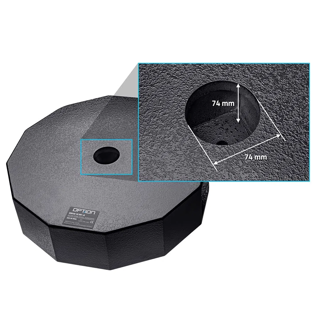 Option DRIVE10BRA - 25cm Aktiver Subwoofer für die Reserveradmulde (300 Watt)