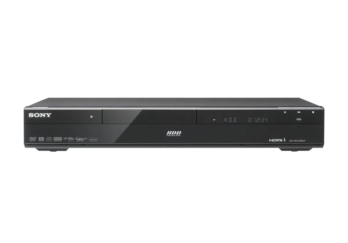 Sony RDR AT 205 DVD-/Festplatten-Rekorder 250 GB (DivX-Zertifiziert, HDMI, Upscaling 1080p, Guide Plus+) schwarz