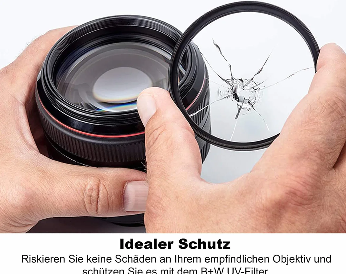 B+W UV-Filter MRC Nano Master 95mm (16x vergütet, Slim, Premium), 1101511, Black