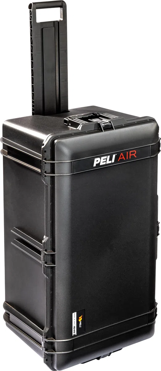 PELI 1646 AIR Koffer, Großer Rollkoffer für Filmkameras und technisches Equipment, IP67 wasserfest und staubdicht, 111 Liter Fassungsvermögen, ohne Schaumstoff, Farbe: Schwarz