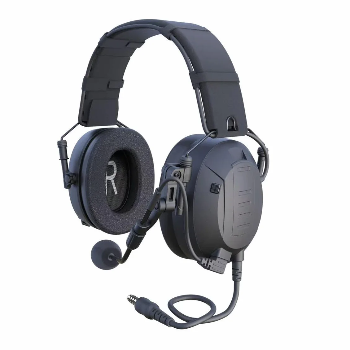 Walkie-Talkie-Elektronik-Ohrenschützer, Comms PTT Gehörschutz, Geräuschreduzierung, bequemes Headset, Funkkommunikation, Kopfhörer für Airsoft, Schießen, Paintball, MilSim, UTV-Starter für UV5R