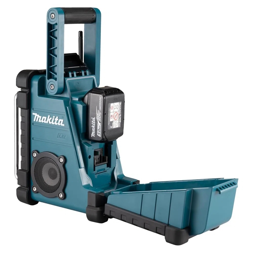 Makita DMR112 Baustellenradio 7,2 V, 18 V mit DAB+ und Bluetooth, Petrol, Schwarz, ohne Akku, ohne Ladegerät