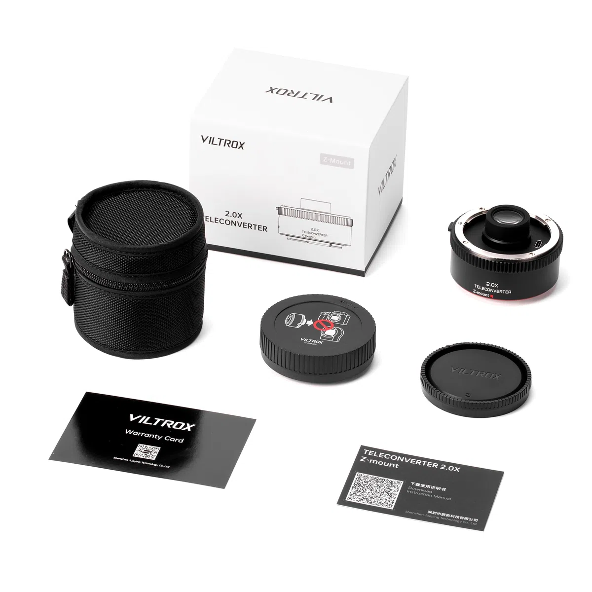 VILTROX Telekonverter TC-2.0X Z, 2.0X Telekonverter mit Autofokus für Nikon Z Mount NIKKOR Z 70-200mm f/2.8 100-400mm f/4.5-5.6 400mm f/4.5 VR S