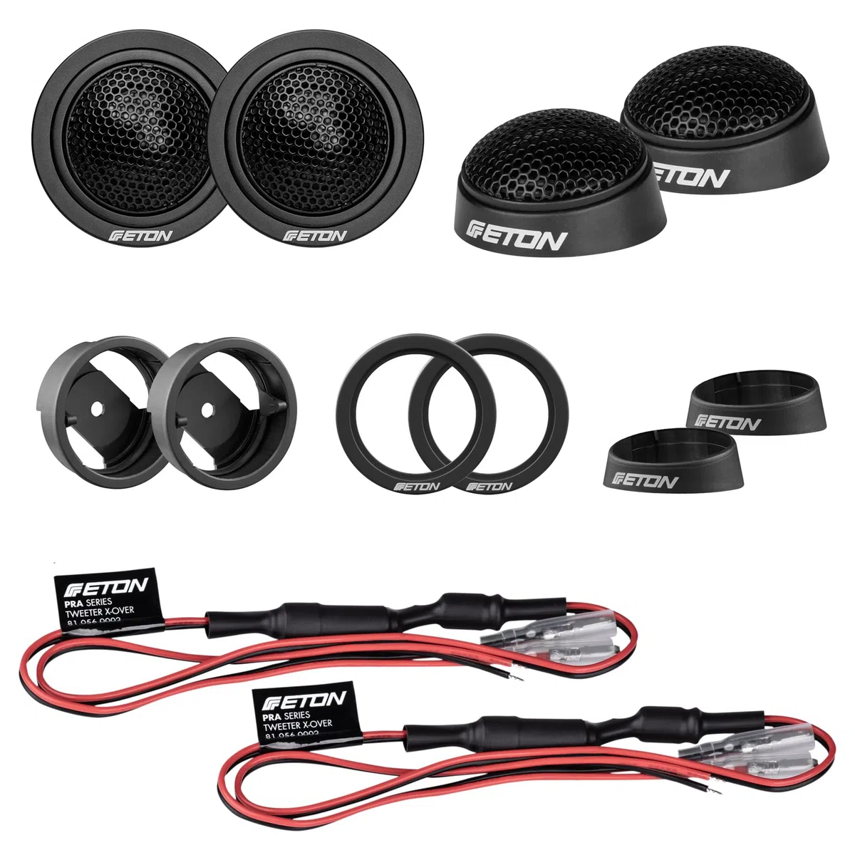 ETON Pra 16 – klangstarkes 16,5 cm / 6,5“ Komponenten System, Auto Lautsprecher, Soundsystem mit 100 Watt, 1 Paar