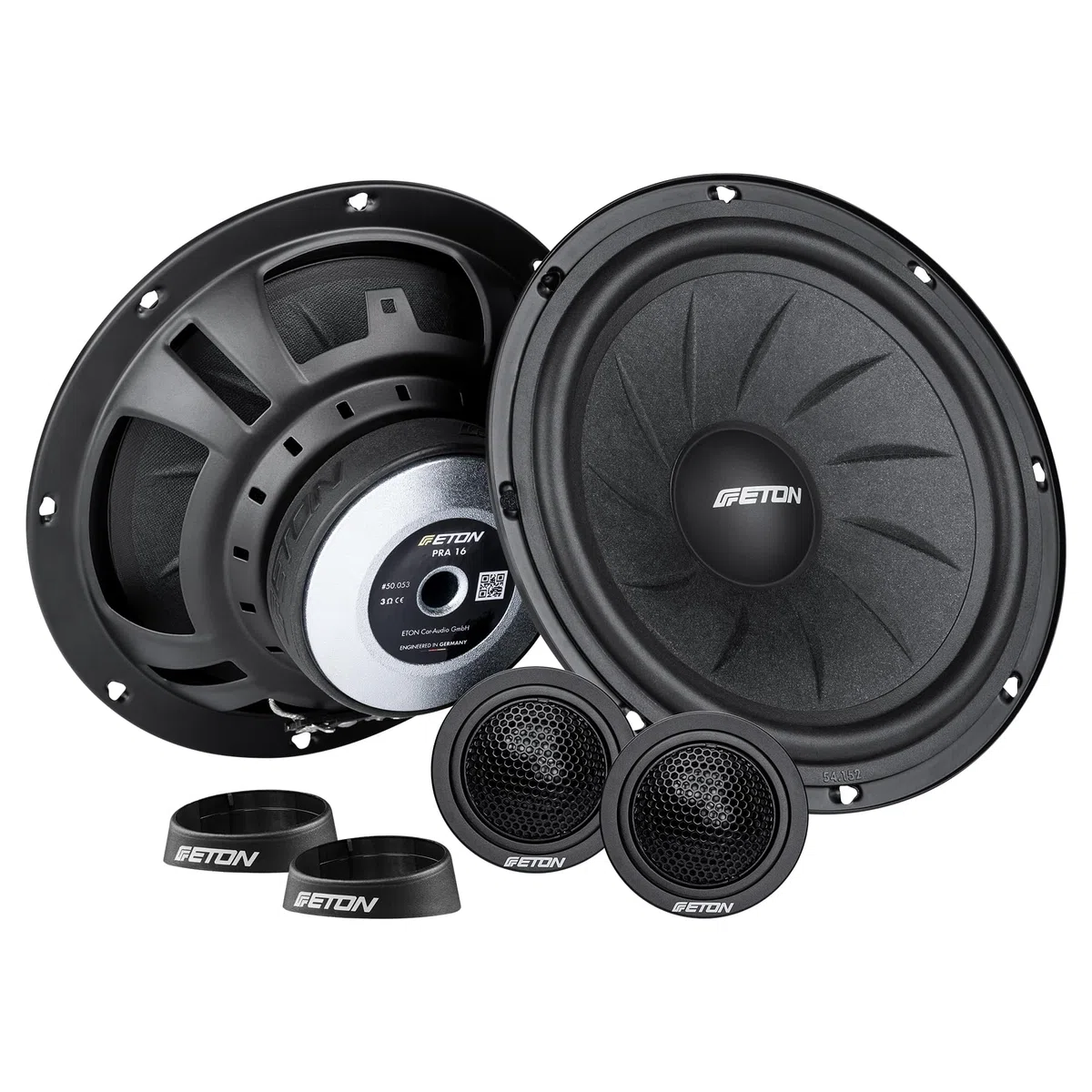 ETON Pra 16 – klangstarkes 16,5 cm / 6,5“ Komponenten System, Auto Lautsprecher, Soundsystem mit 100 Watt, 1 Paar
