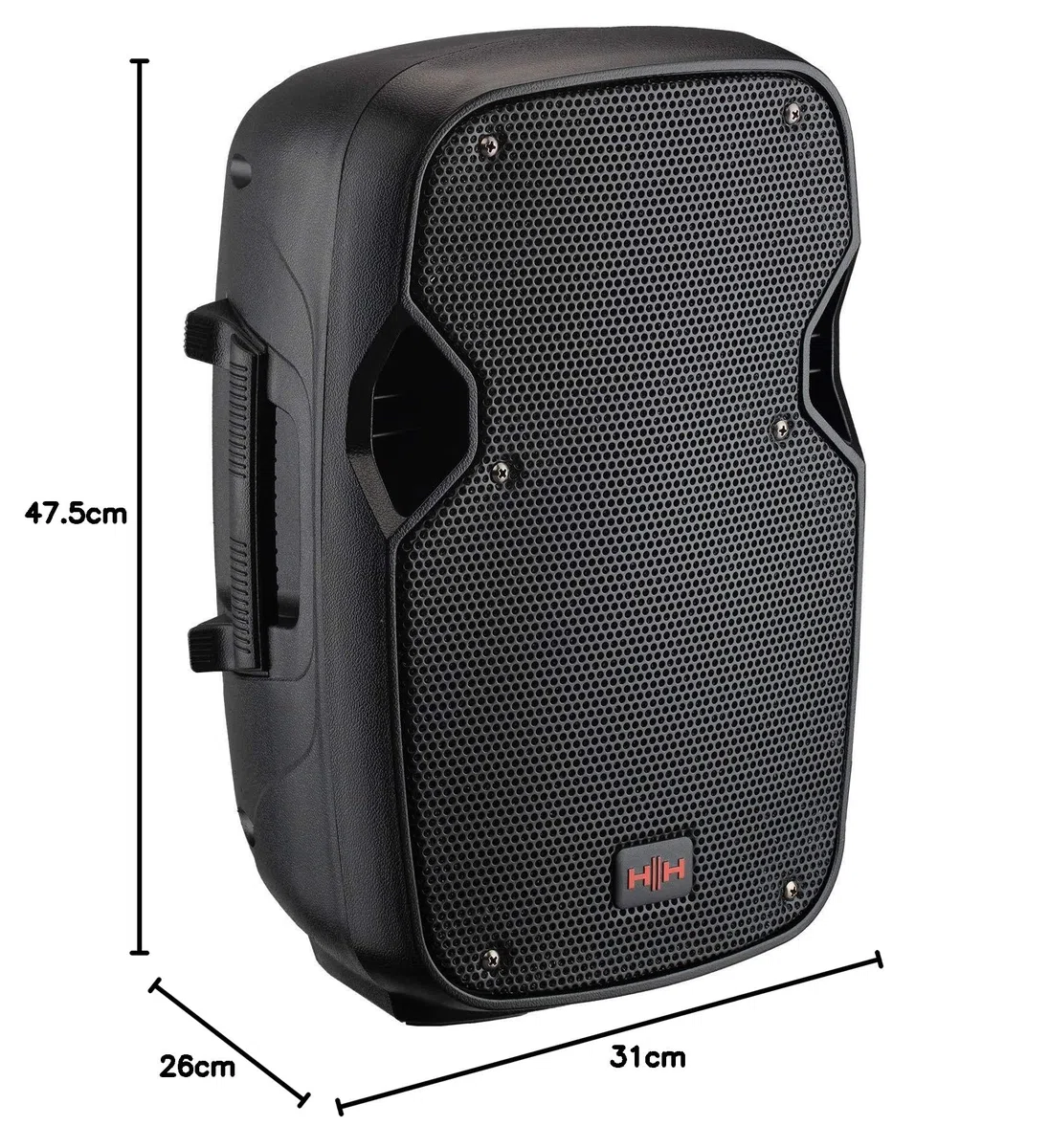 HH Electronics VECTOR by HH Electronics - VRE-8AG2 - Portable 300 W 8 inch 2-way active speaker with 2 Ch mixer, Bluetooth V5.0, SD & USB